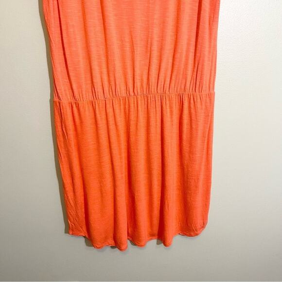 Old Navy Women's Orange V-Neck Short Cap Sleeve Elastic Waist Swim Cover-Up XXL - Picture 7 of 11